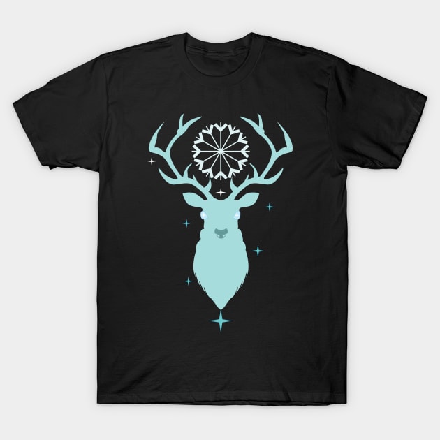 Winter Solstice Deer T-Shirt by emma17